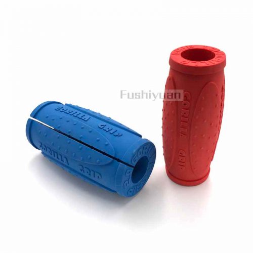 chrome dumbbell bar with rubber handle