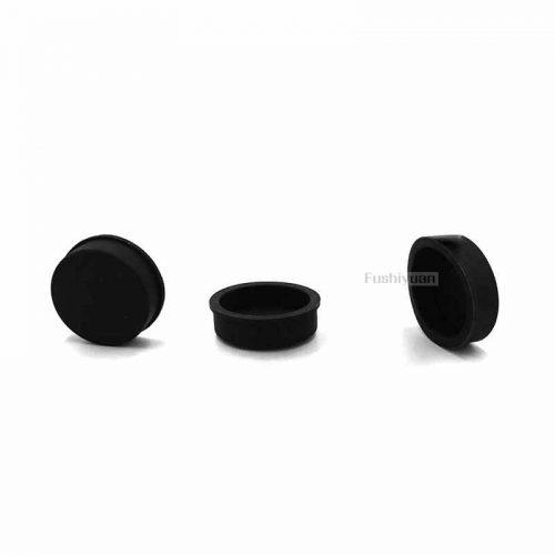 black rubber cap