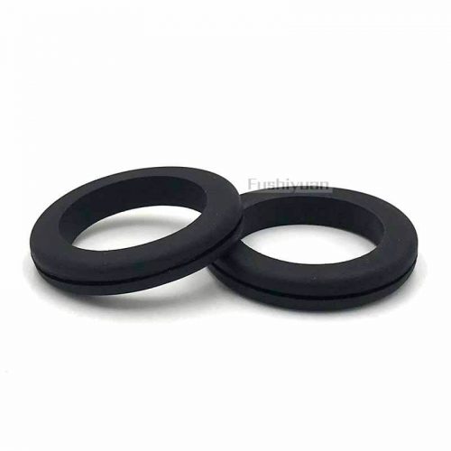 Groove rubber grommet