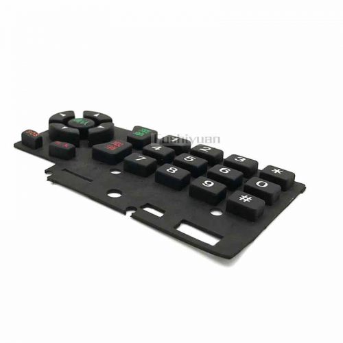 Conductive and non-conductive rubber keypad