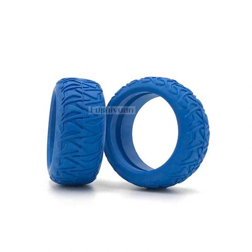 Tough thread solid rubber tire