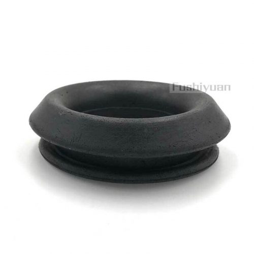 Flush mount rubber grommet